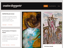 Tablet Screenshot of creativedivergents.com